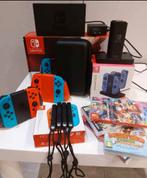 Schakelaar+2 joysticks + 4 joycon+ 1 oplaadtoren+ 4 games +, Games en Spelcomputers, Ophalen, Zo goed als nieuw
