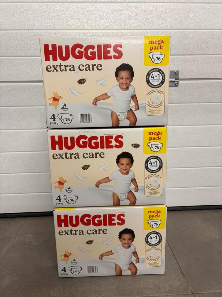 Luiers maat 4 Huggies, Kinderen en Baby's, Badjes en Verzorging, Nieuw, Ophalen