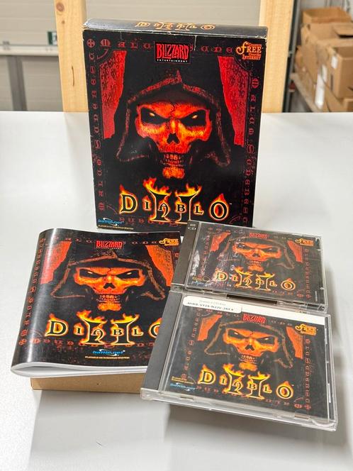 Diablo II uit 2000 Big box-versie — vintage Pc Game Compleet, Games en Spelcomputers, Games | Pc, Zo goed als nieuw, Ophalen of Verzenden