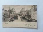 KORTRIJK 1910 COURTRAI LA LYS ET LE BROELTOREN. boot, Verzamelen, Verzenden, Voor 1920, Gelopen, West-Vlaanderen