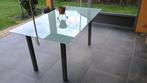 tafel met glazen blad, 100 à 150 cm, Rectangulaire, Modern, 50 à 100 cm