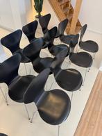 Fritz Hansen Vlinderstoelen (model 3107) – zwart – set van 4, Ophalen, Gebruikt, Zwart, Vier