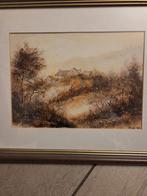 Aquarel schilderij Mas, Enlèvement