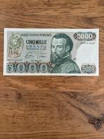 5000 Vesalius 1977! Zo goed als nieuw! Verzamelitem, Timbres & Monnaies, Billets de banque | Belgique, Enlèvement ou Envoi