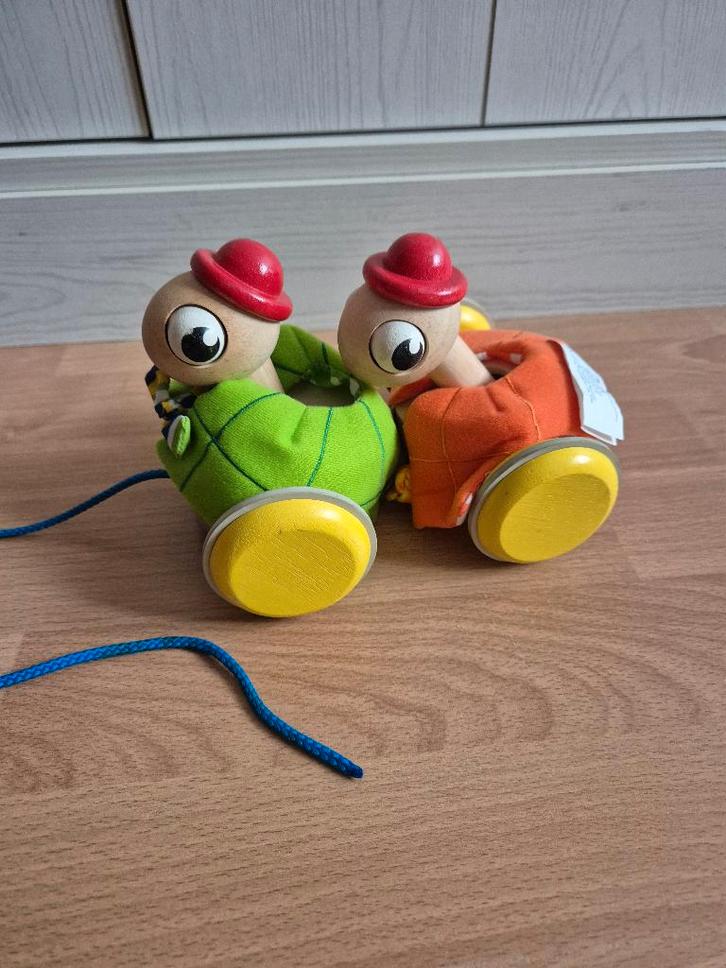 Nieuw  softwood trekschildpadden, Enfants & Bébés, Jouets | Jouets en bois, Neuf, Jouet à Pousser ou Tirer, Enlèvement ou Envoi