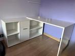 Witte bureau met kast, Huis en Inrichting, Bureaus, Ophalen, Zo goed als nieuw, Bureau