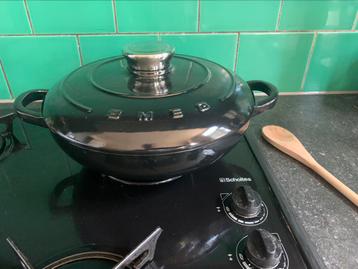 SMEG ‘faitout’ gietijzeren braadpan - 26cm/2.2l - (NIEUW)