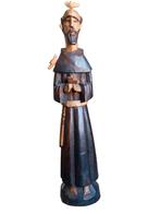 Houten beeld van Sint Franciscus, 21,5 cm hoog, Ophalen of Verzenden, Zo goed als nieuw