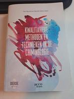 kwalitatieve methoden en technieken in de criminologie, Boeken, Studieboeken en Cursussen, Ophalen of Verzenden, Gelezen, Hoger Onderwijs