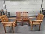 Terrasstoelen – teak hout – zeer goede staat, Ophalen of Verzenden, Zo goed als nieuw, Hout