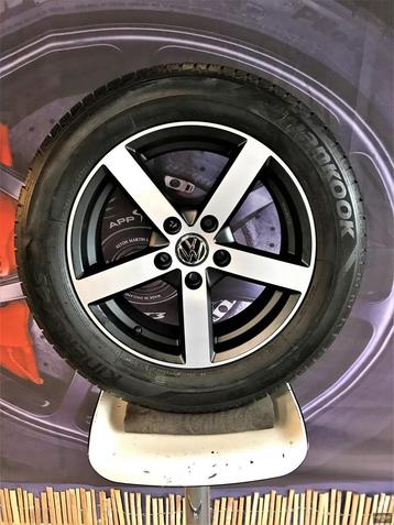 16 inch 5x112 VW Golf Velgen Repl. Nieuw + Hankook 4Season B disponible aux enchères