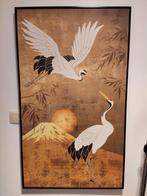 Schilderij Kraanvogels 70 x 118 cm, Ophalen, Nieuw