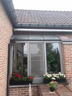 Erker uitbouw keuken Afzelia hout - hoogrendementsbeglazing, Ophalen, Gevelraam of Ruit, Gebruikt, 160 cm of meer