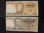 500 en 1000 zlotych Polen set PRL tijd, Postzegels en Munten, Ophalen of Verzenden, Polen, Setje