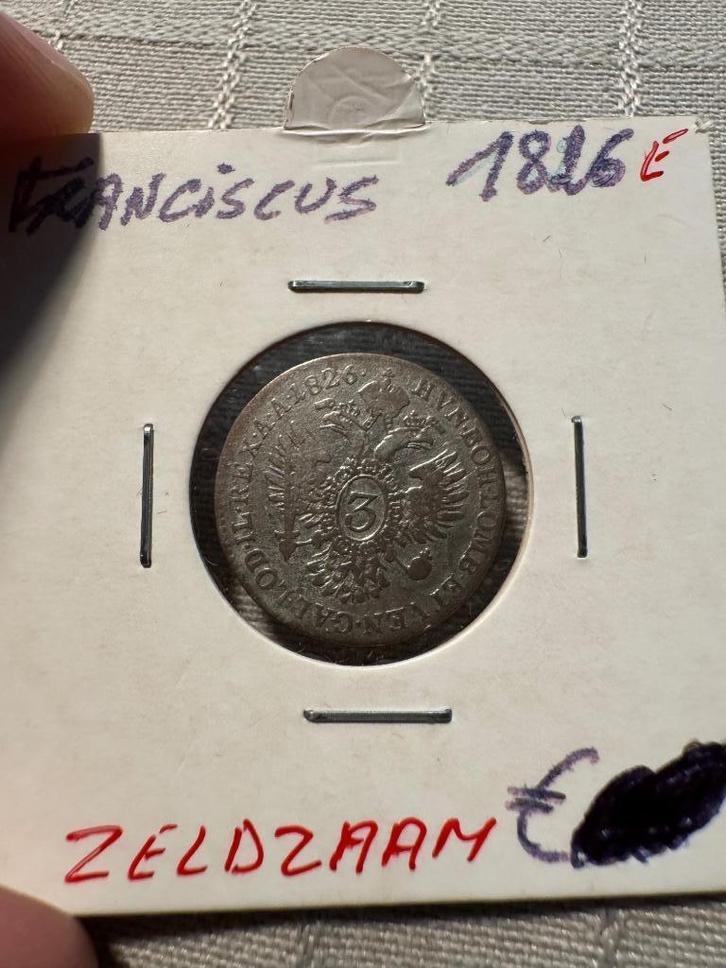 3 Kreuzers Franciscus Oostenrijk 1826E Zilver (242), Postzegels en Munten, Munten | Europa | Niet-Euromunten, Losse munt, Oostenrijk
