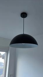 Lustre acier noir. Socle pour ampoule E27, Comme neuf, Enlèvement, Métal, 50 à 75 cm