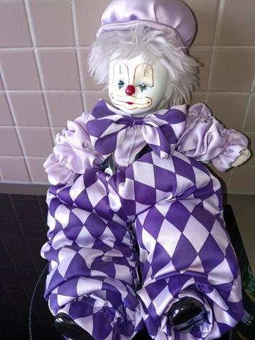 Porseleinen clown 35cm beschikbaar voor biedingen