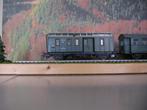 3 Wagons Fleischmann HO, Gebruikt, Gelijkstroom, Fleischmann, Wagon