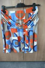 Oranje blauwe rok Bel & Bo (K734), Maat 38/40 (M), Bel & Bo, Oranje, Ophalen of Verzenden