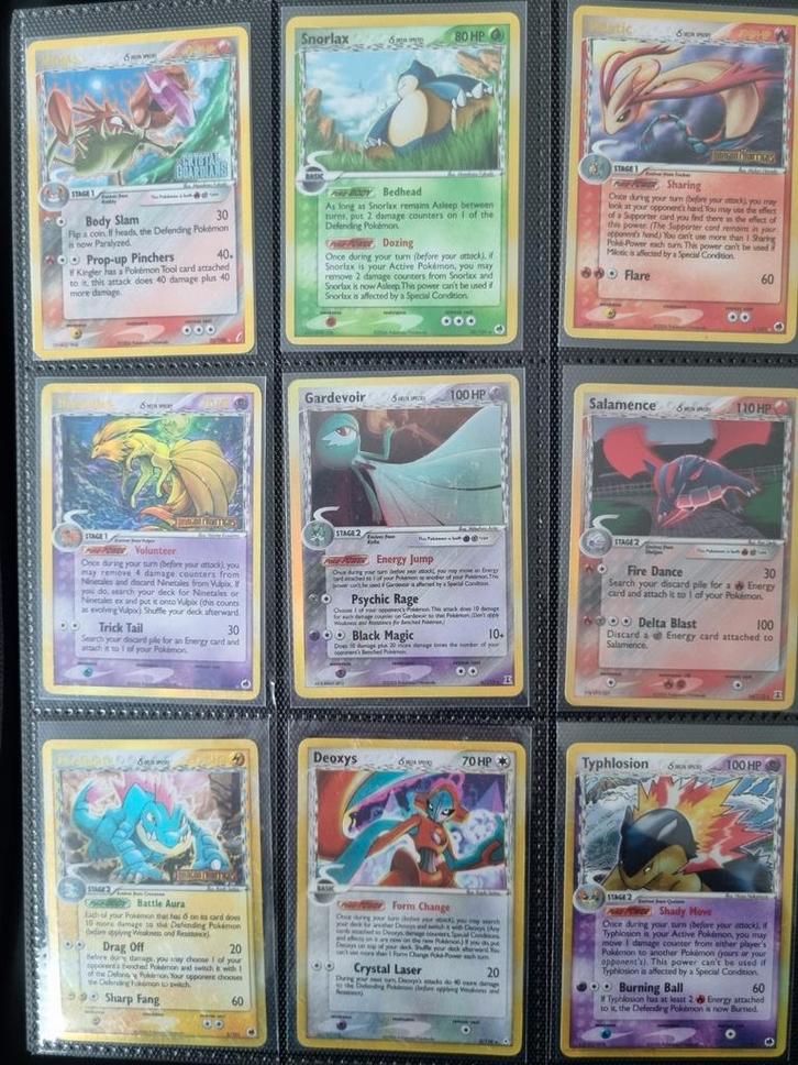 30 Pokémonkaarten - Ex Ruby & Sapphire Delta Species, Hobby en Vrije tijd, Verzamelkaartspellen | Pokémon, Zo goed als nieuw, Ophalen of Verzenden