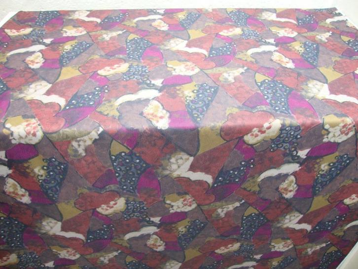 Abstracte Diolen-afdruk van 1,60 m/1,55 m, Hobby en Vrije tijd, Stoffen en Lappen, Nieuw, Polyester, 120 cm of meer, 30 tot 200 cm