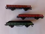 Marklin ho CFV3V Lot de 3 Wagons plats livrés sans boîtes., Comme neuf, Enlèvement, Wagon, Märklin