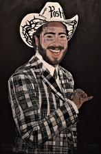 Post Malone painting, by joky kamo, Antiquités & Art, Art | Peinture | Moderne, Enlèvement