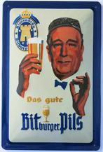 Reclamebord Bitburger Bier in reliëf -(20x30cm), Envoi, Panneau publicitaire, Neuf
