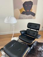 Design loungestoel eames stijl zwart, Ophalen, Zo goed als nieuw