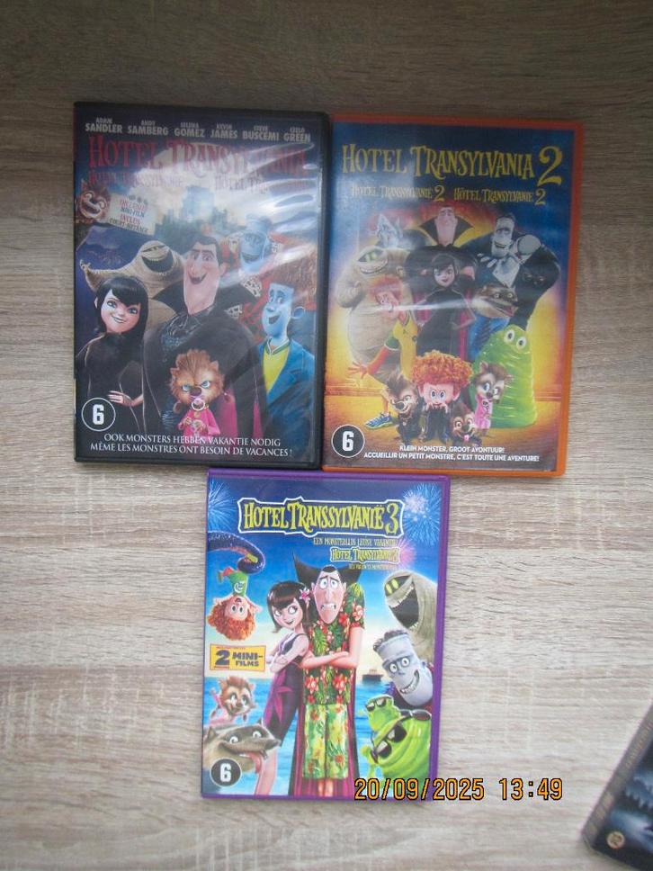 Hotel Transylvania 1, 2 & 3, CD & DVD, DVD | Enfants & Jeunesse, Comme neuf, Film, Tous les âges, Enlèvement ou Envoi