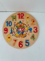 Houten puzzel klok, Kinderen en Baby's, Ophalen, Zo goed als nieuw