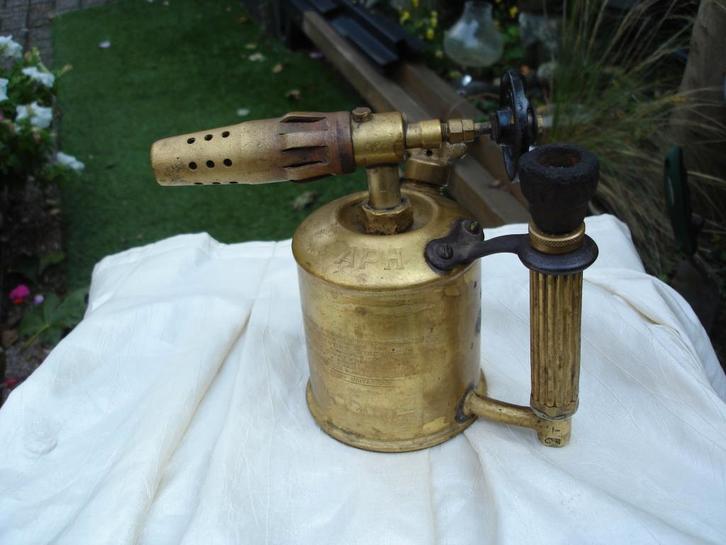 Vintage messing Benzolinelamp, Antiek en Kunst, Antiek | Brons en Koper, Koper, Ophalen