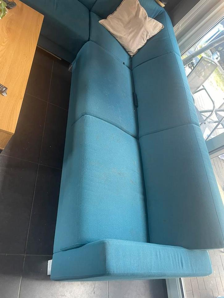 Hoekbank gratis, Huis en Inrichting, Zetels | Complete zithoeken, Gebruikt, Stof, Ophalen