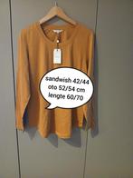 Nieuwe longsleeve sandwish 42/44, Bruin, Maat 42/44 (L), Ophalen of Verzenden, Zo goed als nieuw