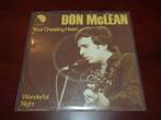 7" van Don McLean, CD & DVD, Vinyles Singles, Enlèvement ou Envoi, Single, Utilisé, 7 pouces
