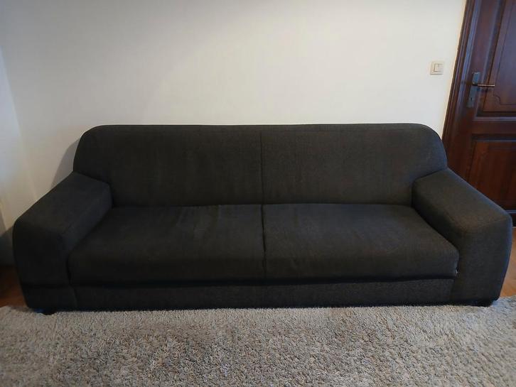 2 donkergrijze zetels, Huis en Inrichting, Zetels | Zetels, Gebruikt, Ophalen