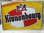 Plaque émaillée Kronenbourg Emaillerie Belge, Comme neuf, Enlèvement ou Envoi, Panneau publicitaire