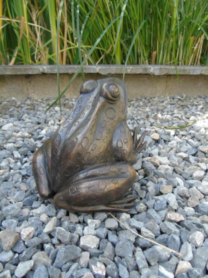 bronzen beeld van een grote kikker..., Tuin en Terras, Waterpartijen en Fonteinen, Nieuw, Waterornament, Overige materialen, Ophalen