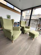 2 Oorfauteuils met voetenbank, Huis en Inrichting, Ophalen, Zo goed als nieuw