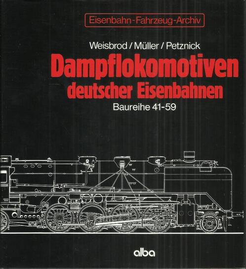 DAMPFLOKOMOTIVEN DEUTSCHER EISENBAHNEN - BAUREIHE 41-59, Collections, Trains & Trams, Utilisé, Train, Enlèvement ou Envoi