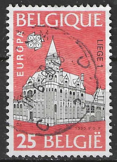 Belgie 1990 - Yvert/OBP 2368 - Postgebouw Luik (ST), Postzegels en Munten, Postzegels | Europa | België, Gestempeld, Europa, Postfris