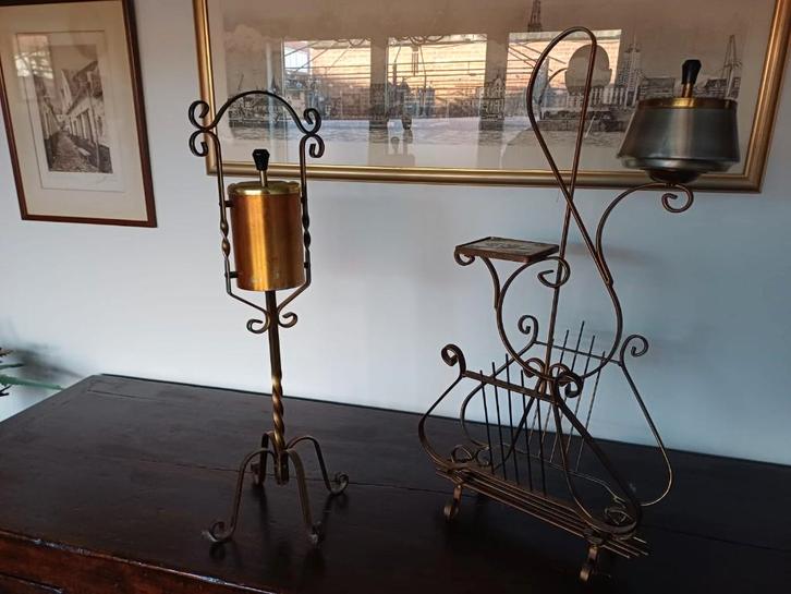 Vintage Staande Asbakken – Jaren '60 '70, Verzamelen, Rookartikelen, Aanstekers en Luciferdoosjes, Zo goed als nieuw, Asbak, Ophalen