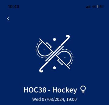 Dames hockey halve finale Olympische 19:00 - ruil met 14:00 disponible aux enchères