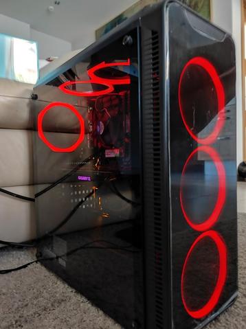Gaming PC i5 9600K + GTX1070 8GB + 16GB RAM + 512 GB + 1TB beschikbaar voor biedingen