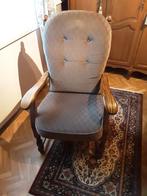 Zetel in eik met kussen, Antiek en Kunst, Ophalen