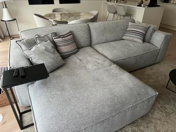 Zetel stof NIEUW 1298€ longchair links, Enlèvement, Neuf, Tissus