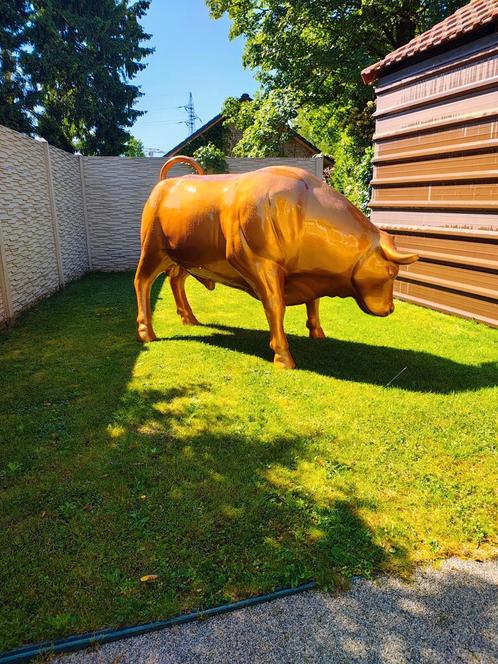 Gouden design Stier, Tuin en Terras, Tuinbeelden, Ophalen