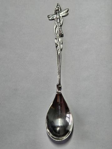 Vintage koffielepeltje "Libelle" verzilverd  beschikbaar voor biedingen