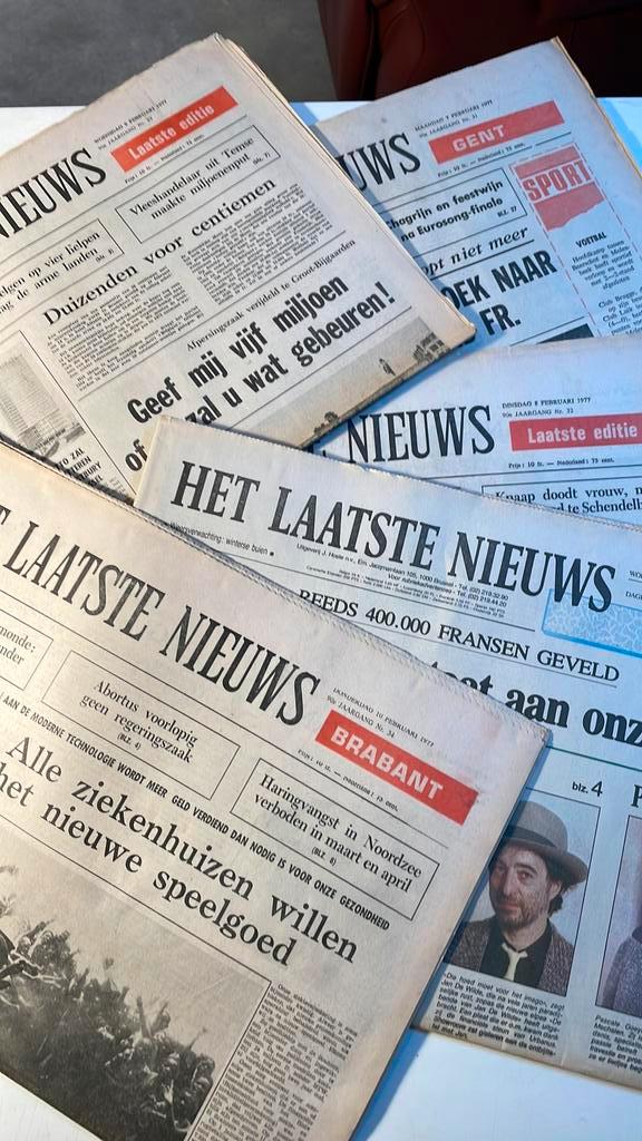 Gezocht, kranten De nieuwe gazet of Het Laatste Nieuws., Verzamelen, Tijdschriften, Kranten en Knipsels, Knipsel(s), Ophalen