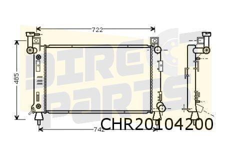 Chrysler / Dodge Voyager (1/93-1/96) (3.0i) radiateur (vulha, Autos : Pièces & Accessoires, Carrosserie & Tôlerie, Pare-chocs